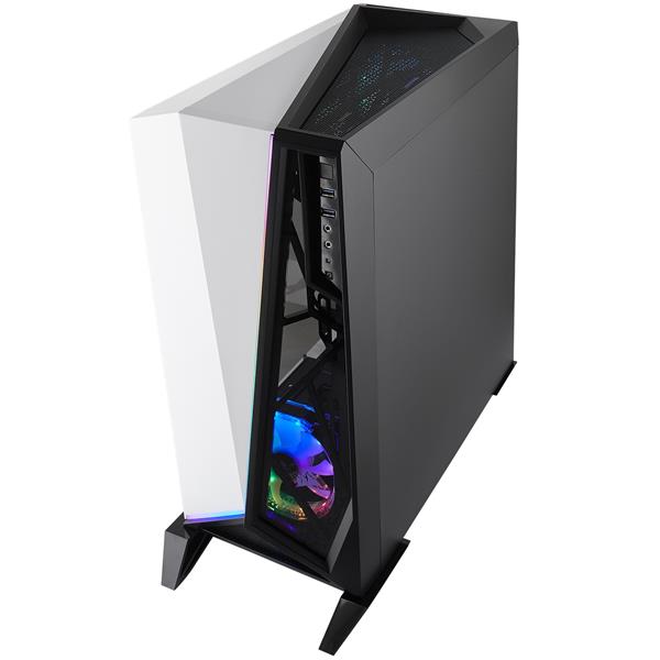 Case Corsair Carbide Series SPEC-OMEGA RGB Mid Tower Tempered Glass Gaming — White (CC-9011141-WW) _1118KT