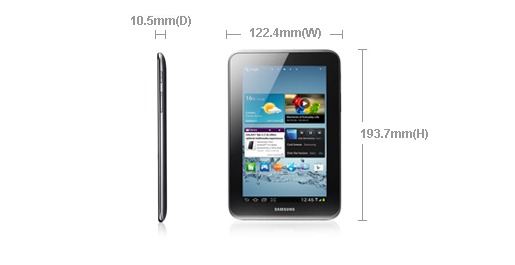 Galaxy Tab II 7&quot; (Wifi) - SP mới