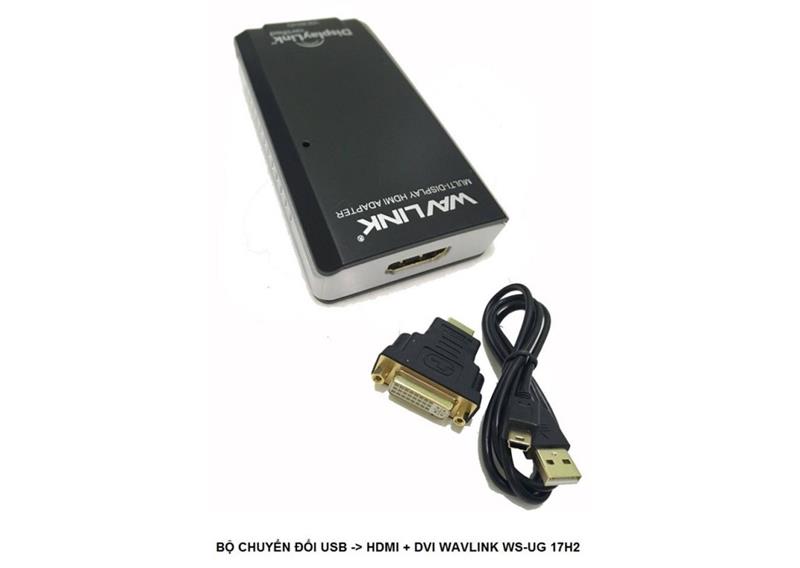 C&#193;P USB 2.0 -&gt; HDMI + DVI 24+5 WAVLINK (WS-UG17H2) 318HP