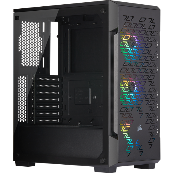 Case iCUE 220T RGB Airflow Tempered Glass Mid Tower Smart — Black (CC-9011173-WW) _919KT