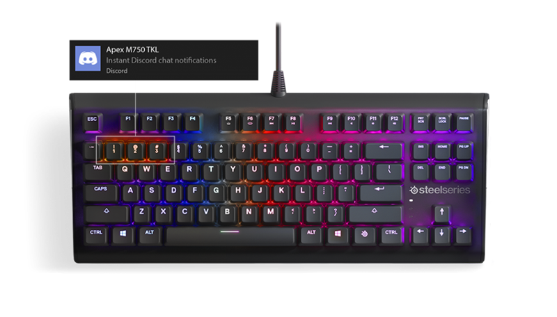 Keyboard Steelseries Apex M750 TKL (SteelSeries QX2 RGB linear mechanical gaming switches) 818KT
