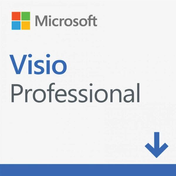 Phần mềm điện tử Microsoft Visio Pro 2021 Win All Lng PK Lic Online DwnLd C2R NR D87-07606_ 0822D