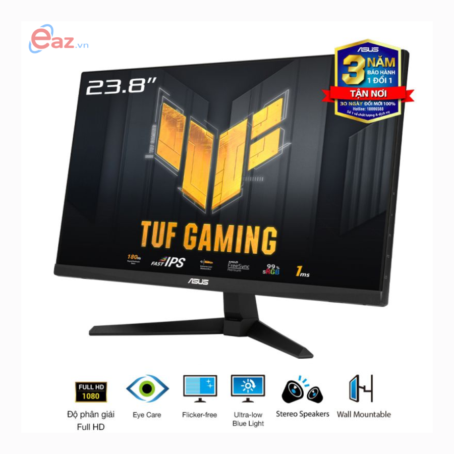 M&#224;n H&#236;nh Asus TUF Gaming VG249Q3A | 23.8 inch Full HD 180Hz IPS | HDMI | DisplayPort | 1123S
