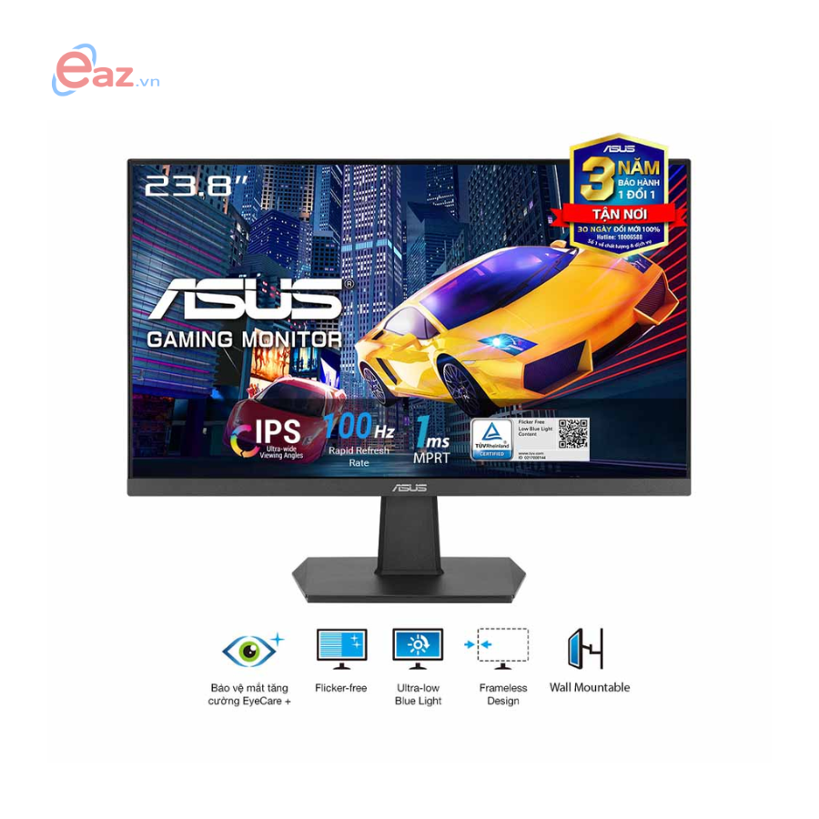 LCD Asus VA24EHF | 23.8 inch FHD IPS 100Hz 5ms 250 Nits | HDMI | 1223D
