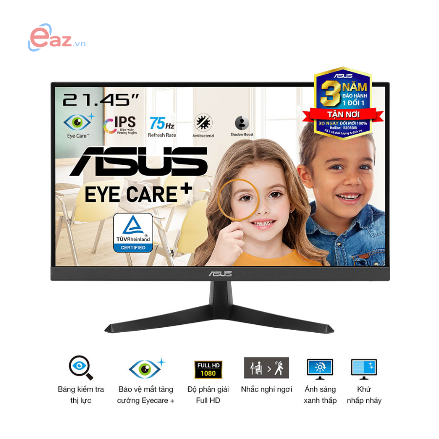 M&#224;n H&#236;nh LCD ASUS VY229HE | 21.45 inch - FHD - IPS - 75Hz | HDMI | VGA | FreeSync | EyeCare