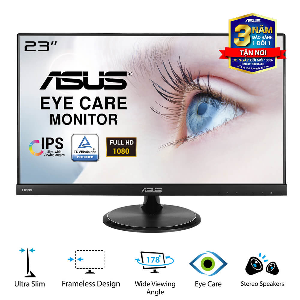 M&#224;n h&#236;nh Asus VC239H-J | 23.0Inch | Full HD | 5ms | 60HZ | 250cd | m2 | IPS | Loa | 0325