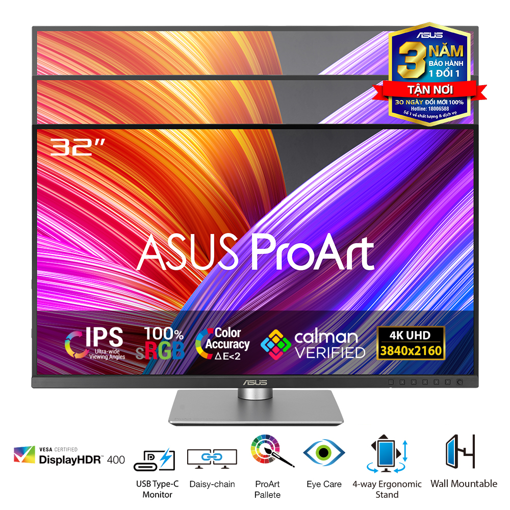 M&#224;n H&#236;nh Đồ Họa ASUS ProArt PA329CRV | 31.5 inch | IPS | 4K | 60Hz  | 5ms | 0325