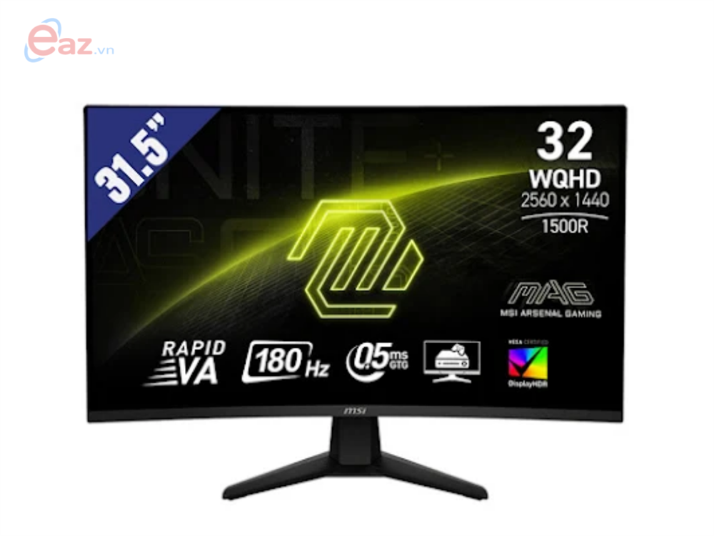 Màn hình Msi MAG 32CQ6F 31.5" (WQHD (2K) 2560 x 1440/ Rapid VA/ 180Hz/ 0.5 ms) | 0526