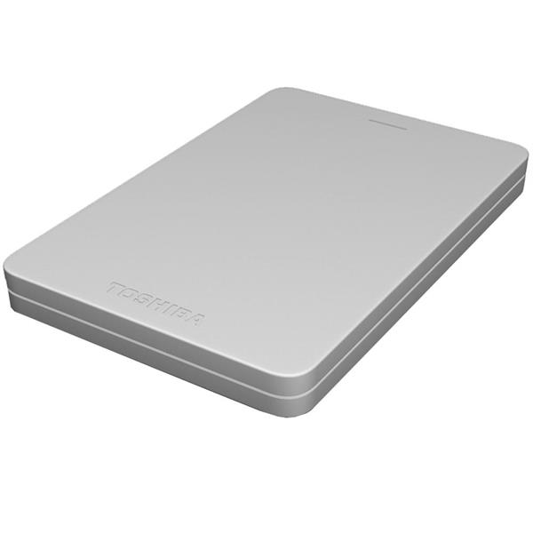 Toshiba Canvio Alumy Portable Hard Drive 1TB Silver (HDTH310YS3AA) 118MC
