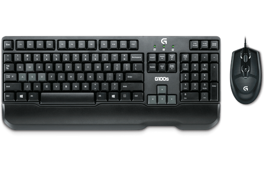 Combo Logitech Gaming Keyboard &amp; Mouse G100s Wired (Black) (920-005508)