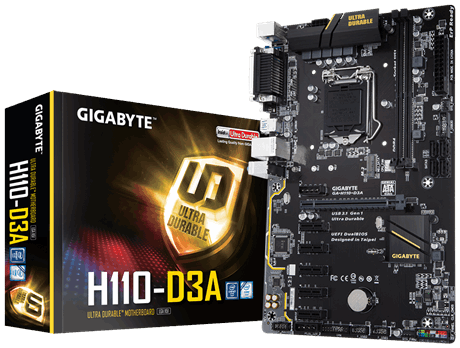 Mainboard Gigabyte H110-D3A Socket LGA1151 _618S