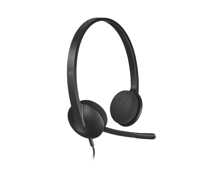 Logitech Stereo H340  USB Headset with Microphone (981-000477)