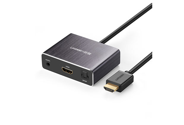 Ugreen HDMI to HDMI Converter with SPDIF and 3.5mm audio black (40281) GK