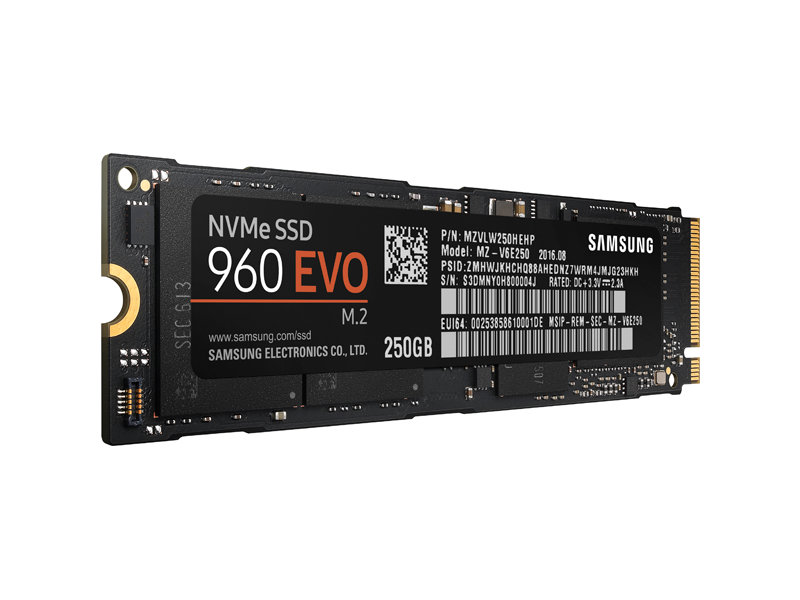 Samsung SSD 960EVO - 500GB SSD PCIe Gen 3.0x4 NVMe (MZ-V6E500BW) 817MC