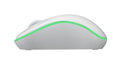 Mouse RAPOO M12 (13633) Wireless Optical Mouse_White-Green_16041WD