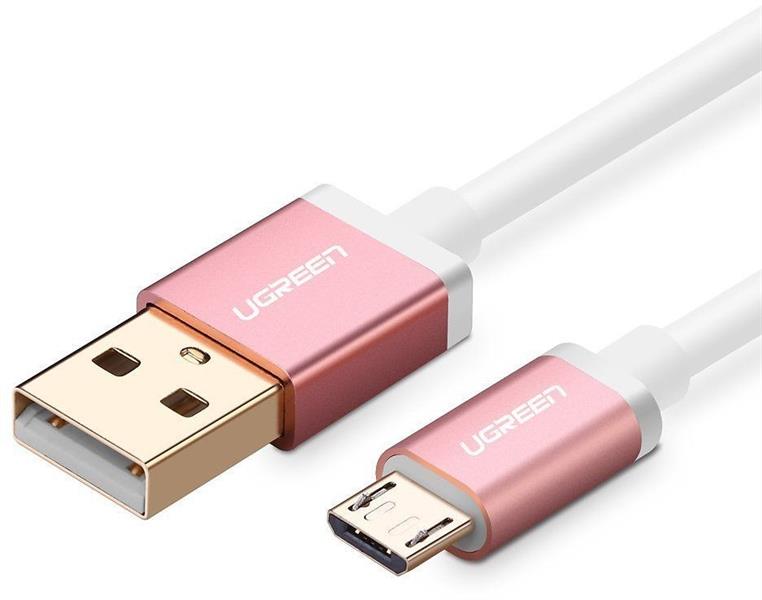 Ugreen Micro USB Data Cable(Aluminum case) 0.5M Pink 30664 GK
