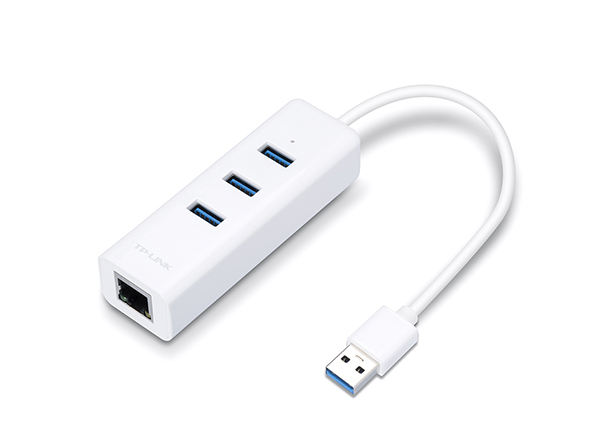 TP Link UE330 | USB 3.0 3-Port Hub &amp; Gigabit Ethernet Adapter 2 in 1 USB Adapter 718F