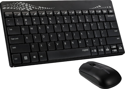Keyboard and Mouse Combo Rapoo 8000 Wierless_Black_16041WD