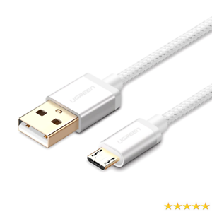 Ugreen Micro USB Data Cable(Aluminum case) 0.5M White 30654 GK