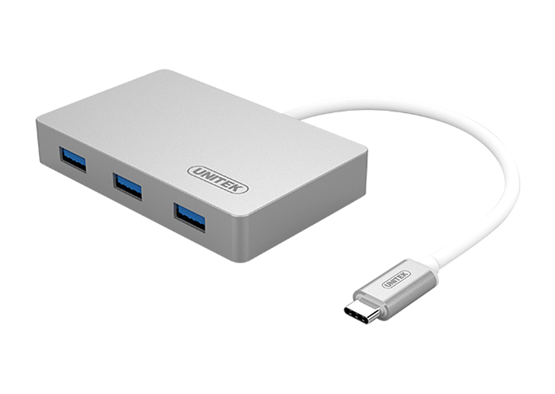 MULTIPORT HUB TYPE-C -&gt; 3 USB 3.0 UNITEK (Y-3190) 318HP