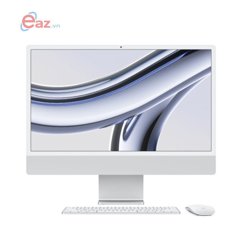 M&#225;y t&#237;nh All in One Apple iMac 24 inch M3 (MQRJ3SA/A) | Apple M3 8 Core | GPU 10 Core | 8GB | 256GB | Silver | 0624