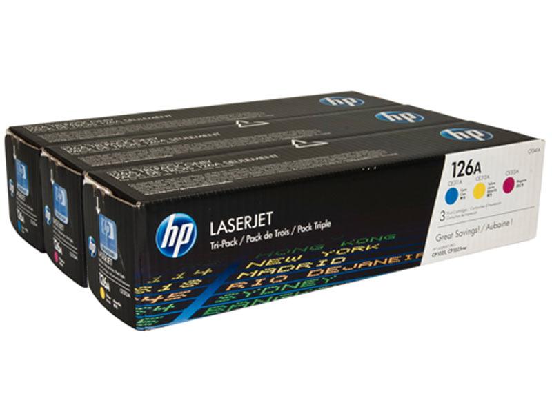 Mực In HP 126A CYM Original LaserJet Toner Cartridge CF341A 618EL