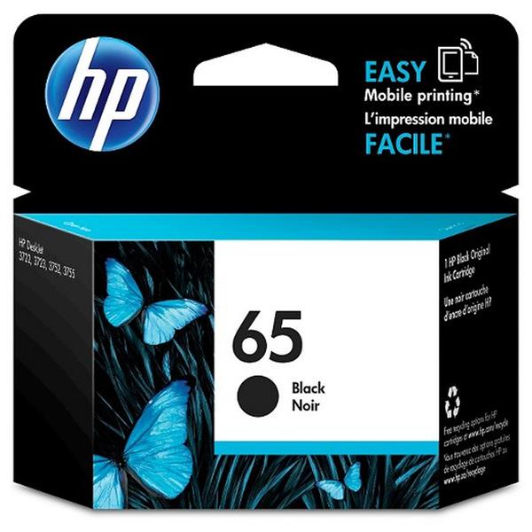 HP 65 Black Original Ink Cartridge (N9K02AA) 618EL