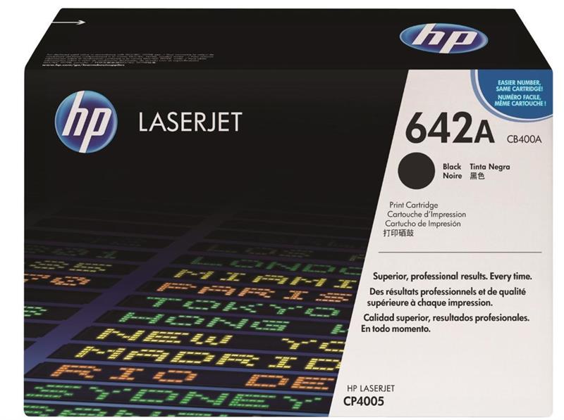 HP 642A Black Original LaserJet Toner Cartridge CB400A 618EL