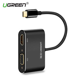 Ugreen Type C to HDMI+VGA Converter CM178 GK